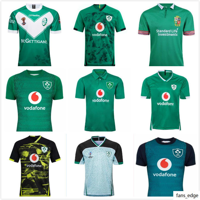 

20 21 Ireland home away rugby Jerseys 19 World Cup national team Ireland rugby shirts 18 19 20 retro League jersey top quality S-5XL, Black;yellow