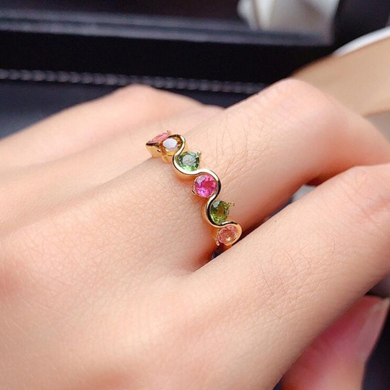 Cluster Rings Chic Delicate Multicolor Crystal Zircon Diamonds Gemstones For Women Girl Gold Color Jewelry Bijoux Accessory Trendy Gifts-image-702018827