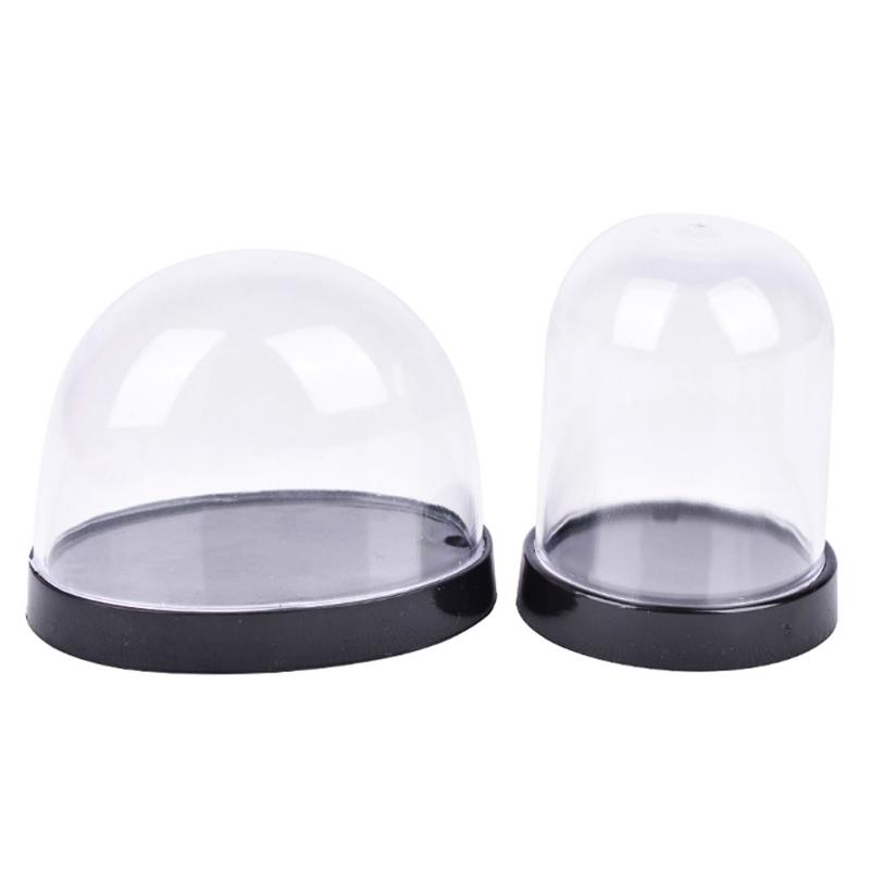 

Gift Wrap 2pcs Plastic Dust Cover Transparent Pottery Crafts Display Dessert