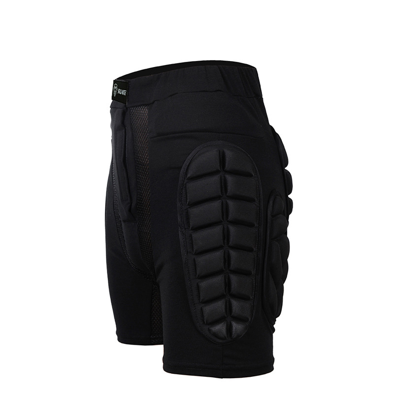 

Winter Motorcycle Pants Outdoor Sports Skiing Shorts Hip Pad Protector Armor Ski Snowboard Skate Pants Motor Shorts, Black
