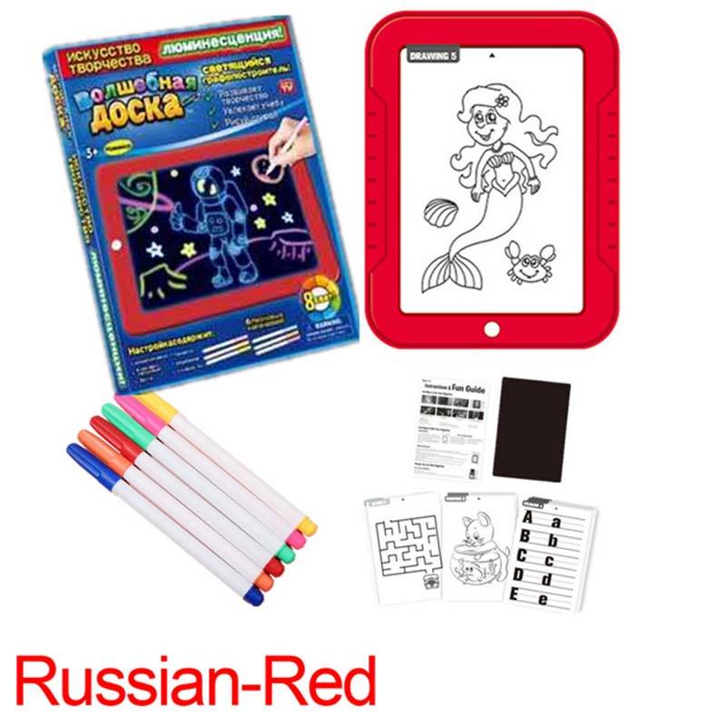 

2021 New Magic 3d Drawing Board of Children Electronic Writing Plates Hand Painted Colour Plate Graffiti Paint Pad 6we3