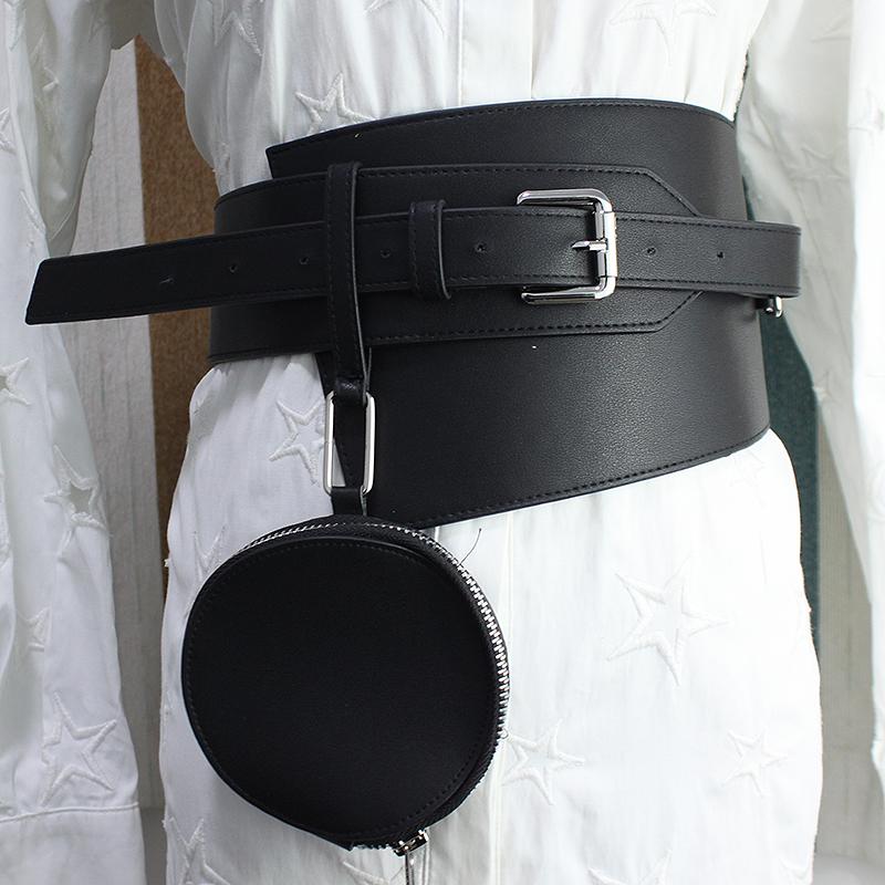 

Belts Waist Belt Women With Small Suit Coat Square Buckle Purse Decorative Dress, Black