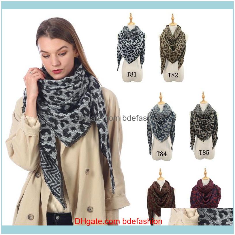 

Hats, Scarves & Gloves Aessorieswoman Leopard Triangle Oversize Winter Warm Tassel Scarf Fashion Large Long Shawl Wraps Pashmina Blanket Tta