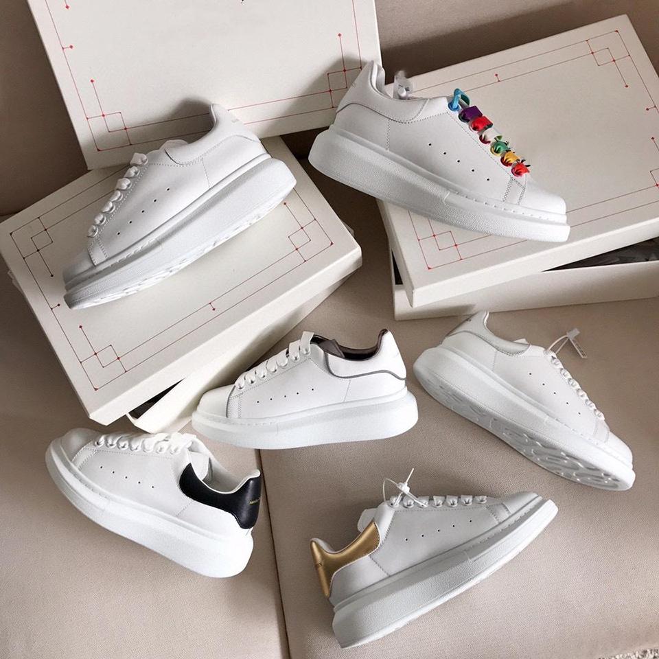

Casual Shoes Women Designer's Luxury 100% Womens Leather Men High Top Sneakers shoe Small White Men's and Women's Full Platform Flat Thick muffin Size35-45