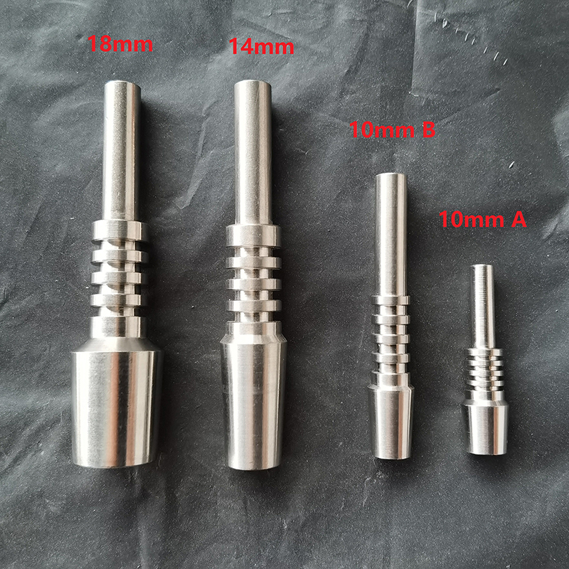 

Titanium Nail Tip Nectar Collector Domeless Hand Tools Smoking Accessories 10mm 14mm 18mm GR2 Inverted Grade 2 Ti Nails for NC Kit Dab Rigs VS Glass Bong Water Pipe