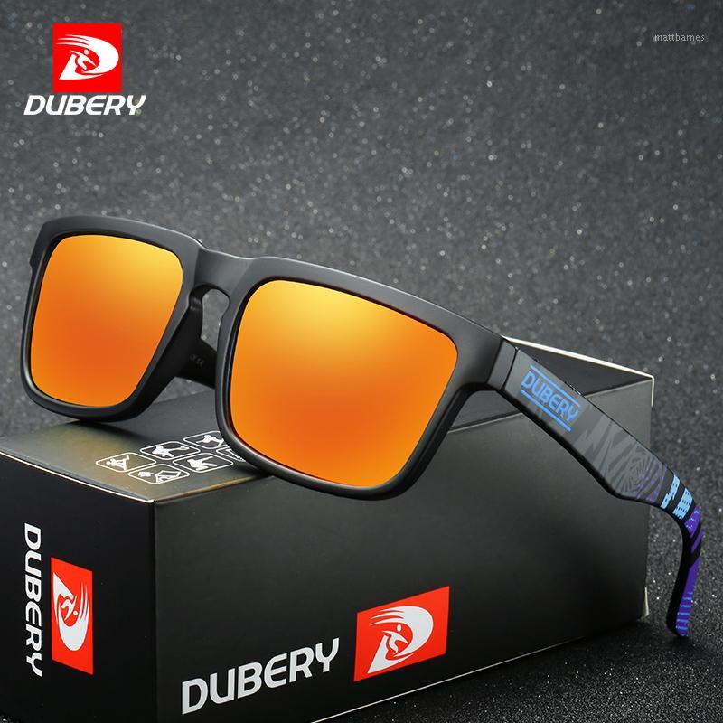 

Sunglasses Dubery Stylish Men Square Polarized Drop UV400 Shades Sun Glasses Colored PC Gafas De Sol With Case