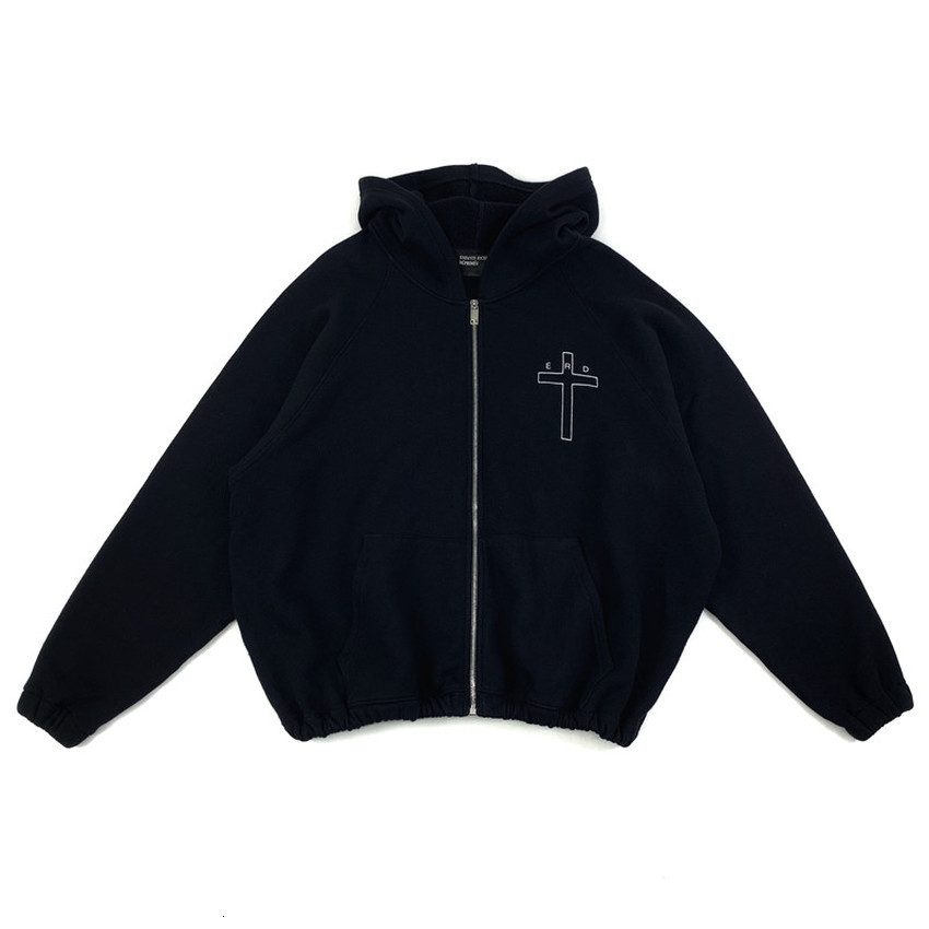 

2021 New Fw Best-quality Loose Erd Zipper Hoodies Men Women Cardigan Hooded Letters on the Back Vintage Pullover Ekg2