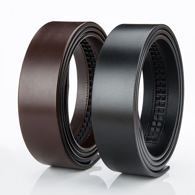

2021 New No 3.5cm Wide Real Male Genuine Without Automatic Buckle Strap Designer Belts Leather Belt Men Z3dz, Black