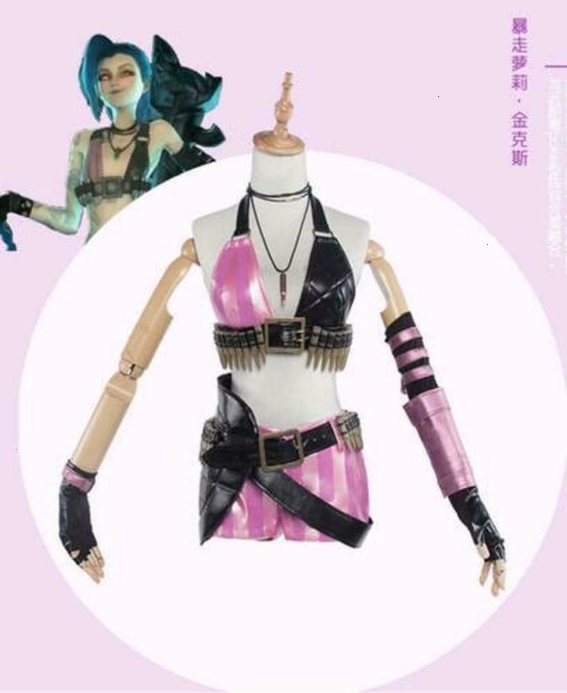

Game Jinx Cosplay Costume Free shipping, Black