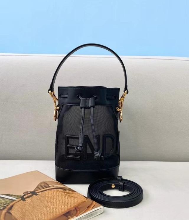 

New Mon Leather Mesh Mini One Shoulder Messenger Bag Zlh, Black