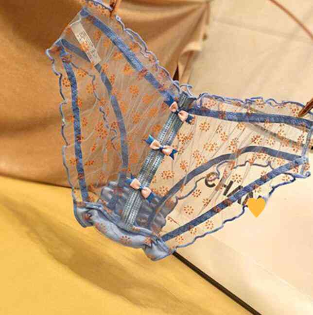 

Girls Panties New Style 3pcs Lace Cute Dot Underwear Calcinha Bragas Girls Briefs Hollow Young Underwear Girl Clothes Y0126, Random color