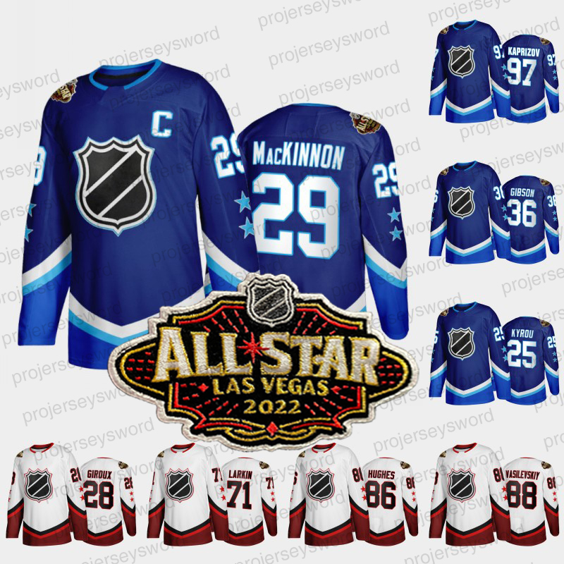

2022 All Star Jersey Nathan MacKinnon Cale Makar Joe Pavelski Alex DeBrincat John Gibson Mark Stone Connor McDavid Kirill Kaprizov Eberle Kyrou Timo Meier Jerseys, Mens white s-xxxl