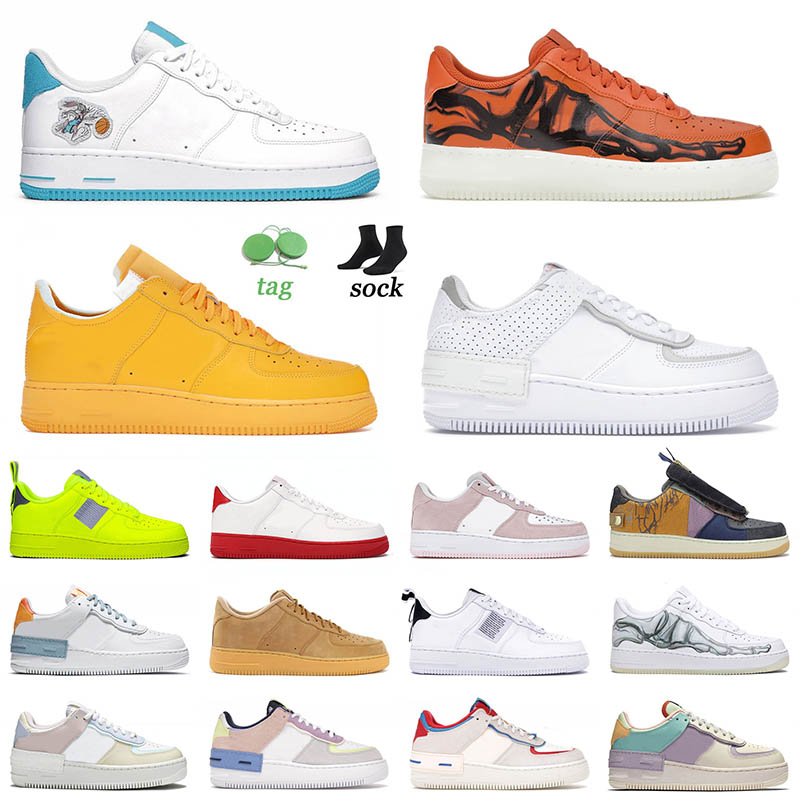 

mens women casual shoes platform shadow one type dunks university gold skeleton orange hare space jam fashion trainers sneakers 36-45, A1 shadow white 36-45