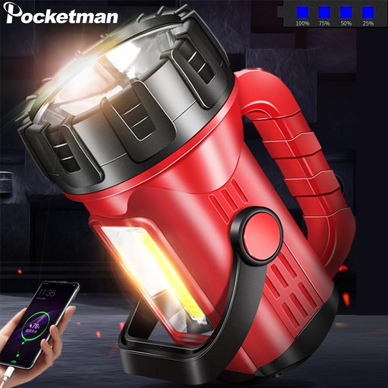 

Portable Handheld Work Lamp LED Searchlight Waterproof USB Rechargeable Work Light with 3600mAh Built-in Battery New