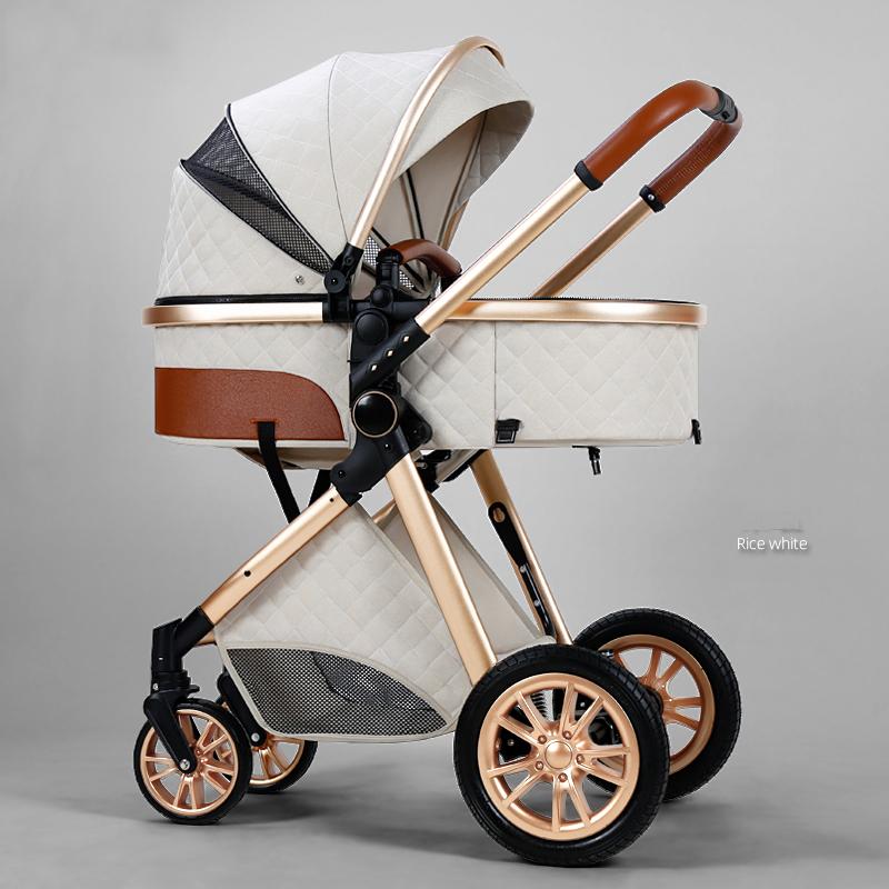 

Strollers# Prams For Borns Baby Stroller High Landscape Folding Born Carriage Comfortable Convenient Portable Strollers Pram