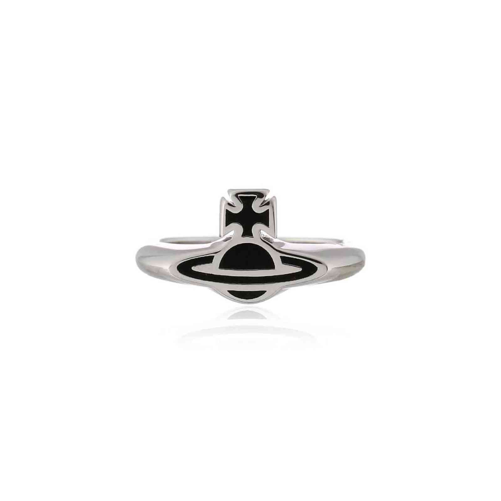 

Black Vintage Little Saturn Ring, Punk Rock Style Cocktail Luxury Jewelry Designer Provides Inspiration for the Ring