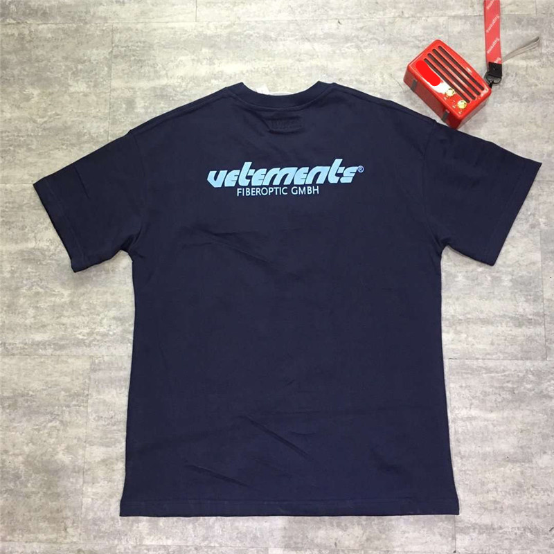 

2021 New Masculina 1:1 De Alta Qualidade Vero Estilo Casual Hip Hop T-shirts t Camisa Vetements Rrcw