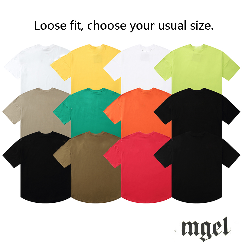 

2021ss summer T-shirt stylist for men and women Fashion Short Sleeve Tshirt Streetwear S-XL, White;black