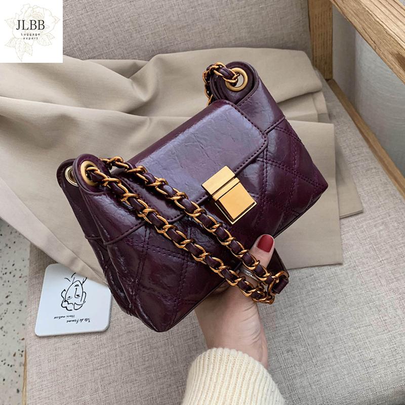

PU Leather Crossbody Bags For Women 2021 Summer Chain Shoulder Messenger Handbags Female Travel Cross Body Bag Evening bag, Black