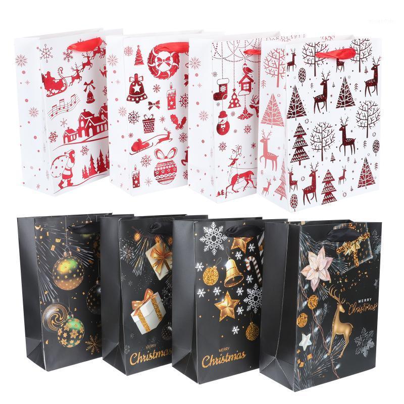 

Gift Wrap 8PCS Christmas Bag Pouch For Shopping Presenting Xmas Decor