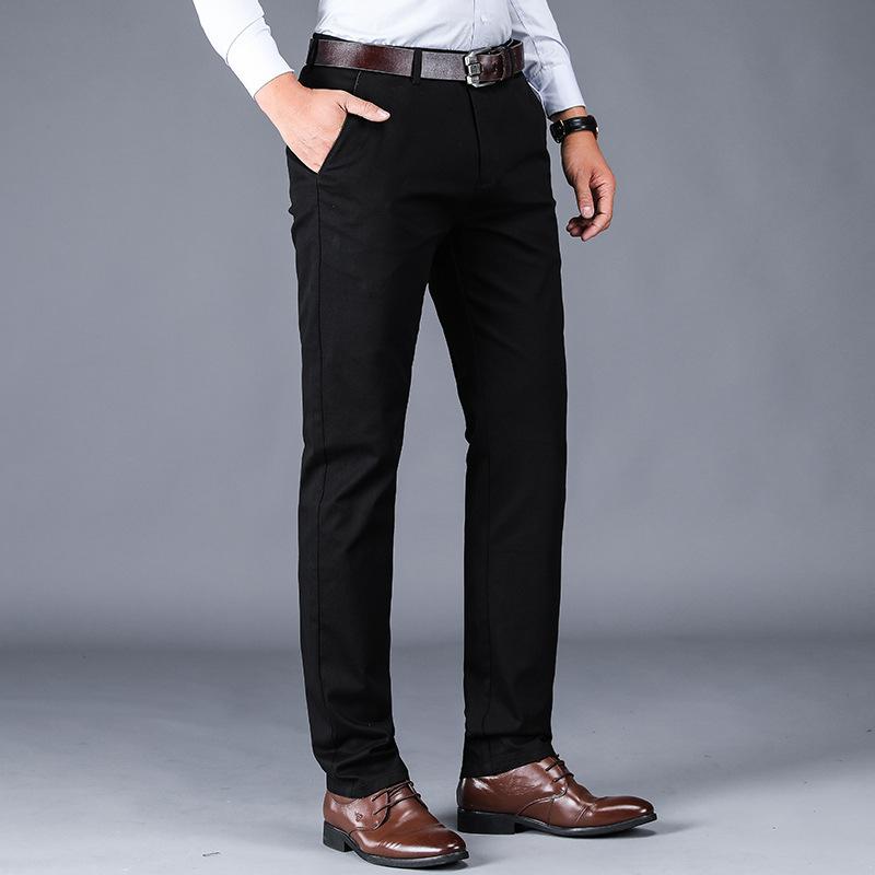 

Men's Pants Autumn Straight Slacks For Men, Business Slim Versatile And Winter