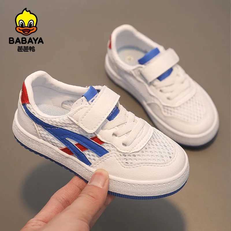 

Babaya Children's Board Shoes Girls Breathable Mesh Kids Casual Shoes Boys Sports Net Shoes 2021 Spring and Summer New Fashion C0602, White-grey