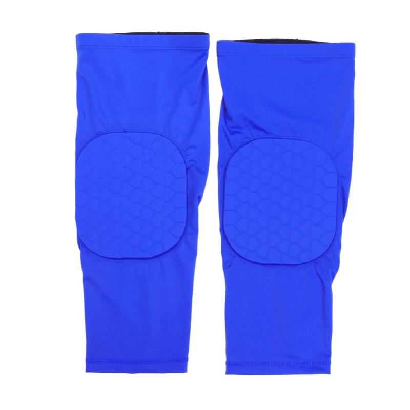 

2 Pcs Creative Heart Pattern Honeycomb Sports Knee Brace Protective Sleeve Breathable Guard Gear Support Knee Protector for Outd, Blue