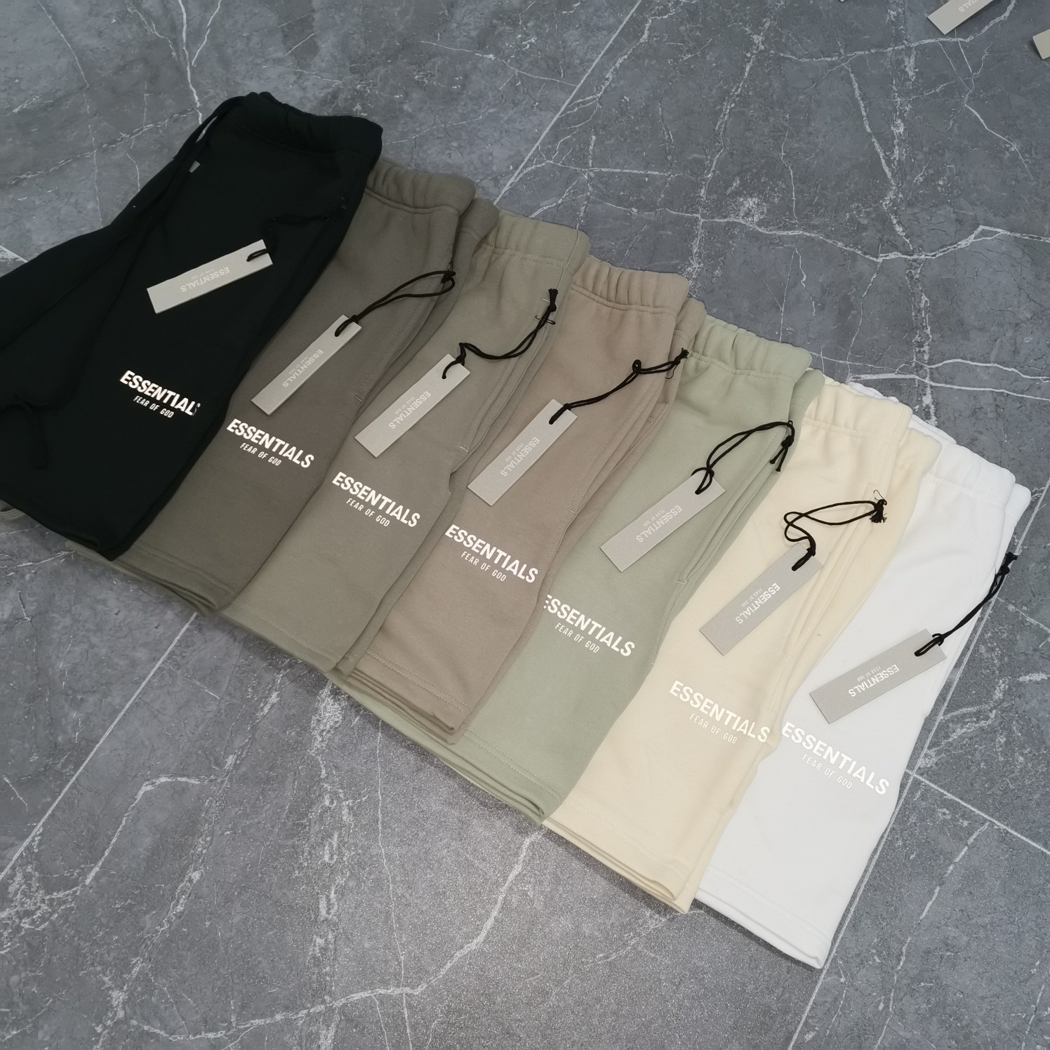 

Mens Shorts FOG High Street Shorts for Men Reflective Short Mens Hip Hop Streetwear Style with 7 Colors, White;black