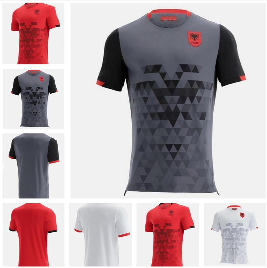 

top quality 21 22 Albania Home soccer jersey 2021 2022 QOSE BALAJ ISMAJLI national team Away Third football shirt uniforms, Yellow