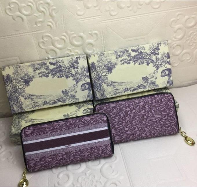 

2021 Lady Wallets Fashion Women Card Holders Purse High Quality Classic Wallet Multi-function Multi-card Letter Pattern Hand Bag with Box