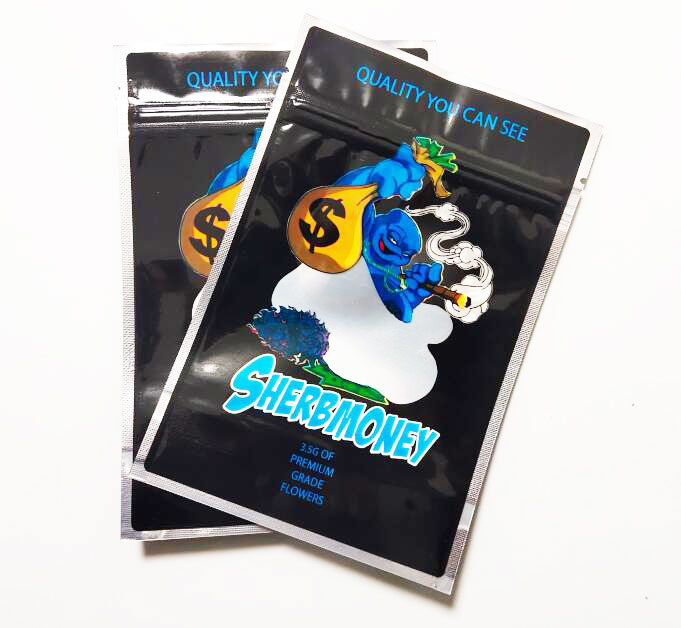 

3.5g mylar bags INSANE packaging smell proof zipper plastic bags