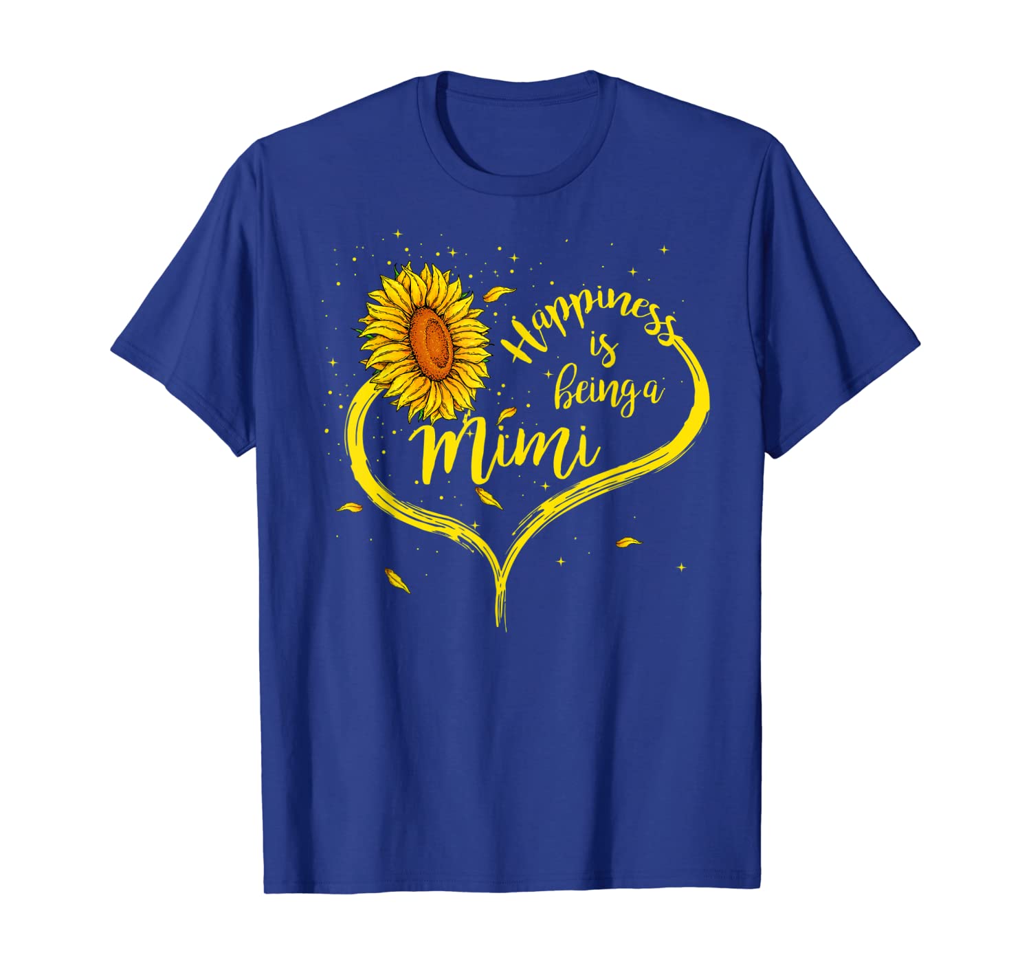 

happiness is being a mimi shirt sunflower grandma gift tees, White;black