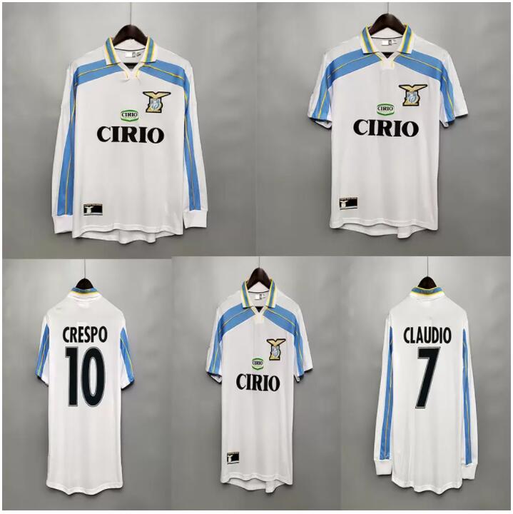 

1999 2000 2001 Lazio away retro jersey SALAS MIHAJLOVIC VERON STANKOVIC MANCINI NESTA NEDVED INZAGHI Crespo classic vintage football shirts, Image