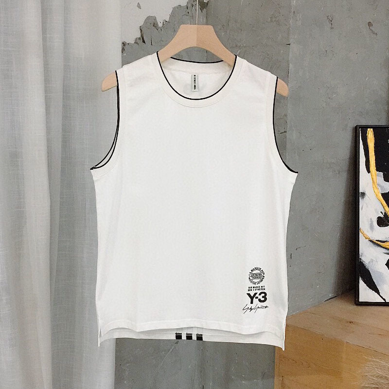 

Fashion brand Y3 vest men's 2020 summer fashion ins net red leisure sports T-shirt Korean version sleeve less top, White;black