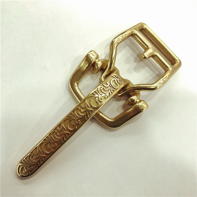

2021 New Diy Johnleather Craft Hardware High Quality Copper Solid Brass Cavalry Bag Belt Buckle 57w4, Black