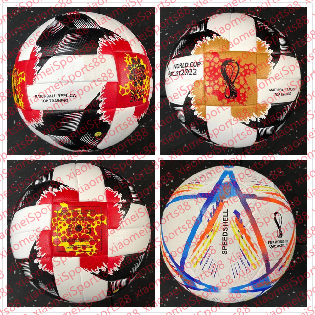 

Qatar top quality 2022 World Cup soccer Ball Size 5 high-grade nice match football (Ship the balls without air)
