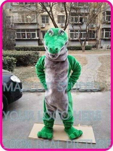 

Mascot Costumes Christmas Green Crocodile Mascot Costume Party Game Dress Outfit Advertising Halloween Adult Mascot Costume, Default color