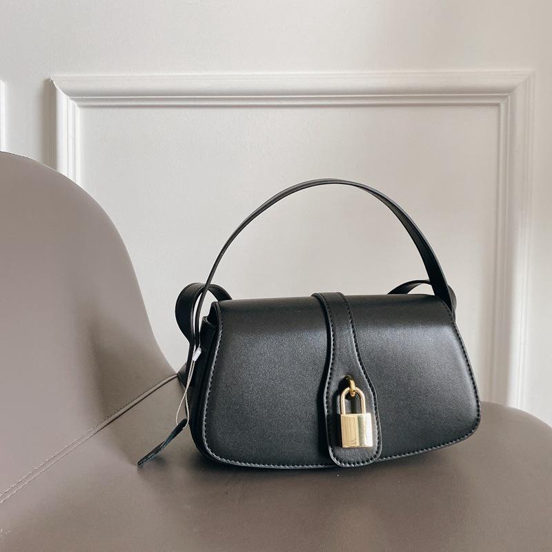 

Evening Bags Fashion Lady Cow Leather Shoulder Bag 2021 Crossbody Genuine Padlock Women Designer Messenger, Beige