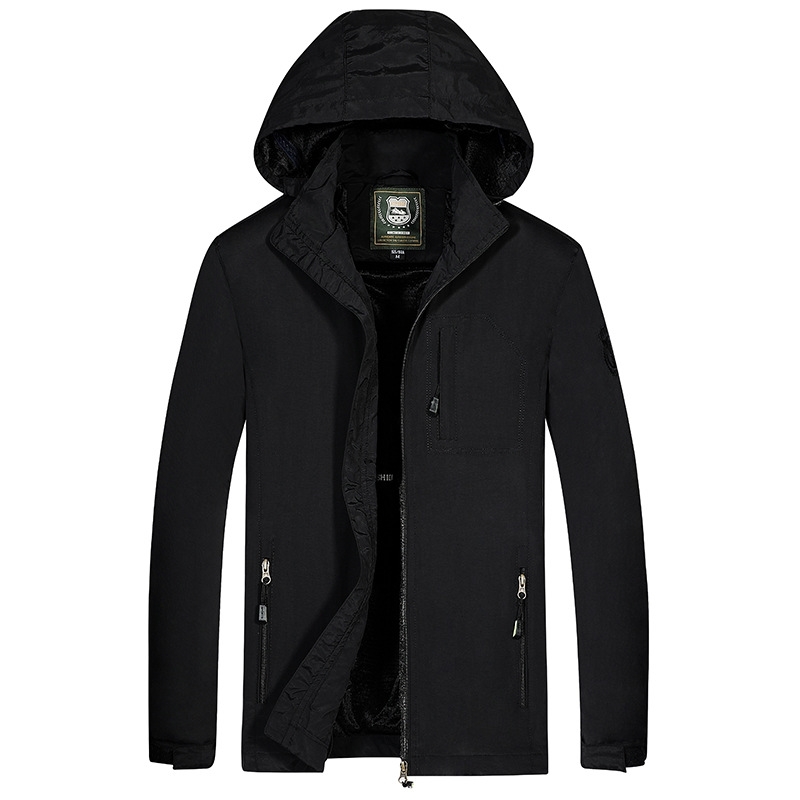 

Outdoor Jacket waterproof large men's submachine jacket Hooded, Khaki