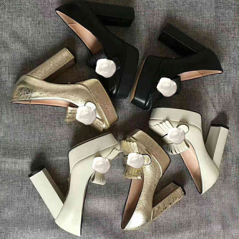 

Classic cowhide designer high heels Sexy Bar Banquet Princess Wedding Shoes Super high heel shoes metal buckle luxury Leather woman shoes 41, White