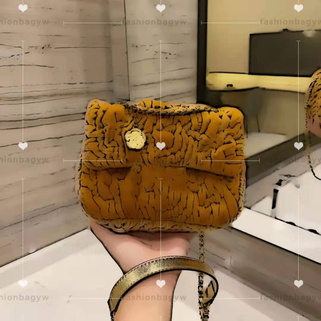 

High quality velvet bag handbag handbags women shoulder alphabet tower button design exquisite purses chain fashion crossbody bags, Customize