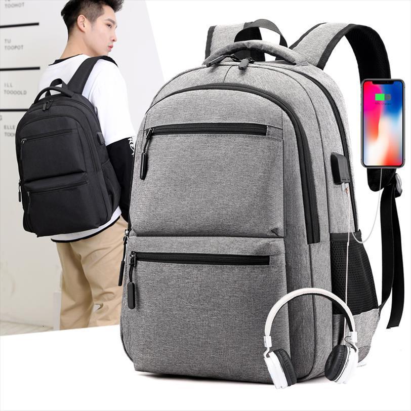 

17 inch lapbackpack with charger usb men big backpacks school casual business bag male travel bagpack