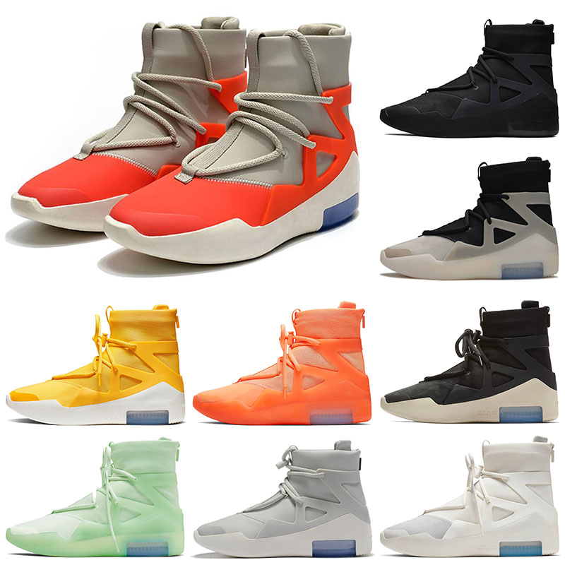 

Authentic Fears of Gods 1 Mens Classic Basketball Shoes Triple Black String The Question Amarillo Orange Pulse Sneakers Frosted Spruce Grey Sports Casual Trainers, #1 40-46