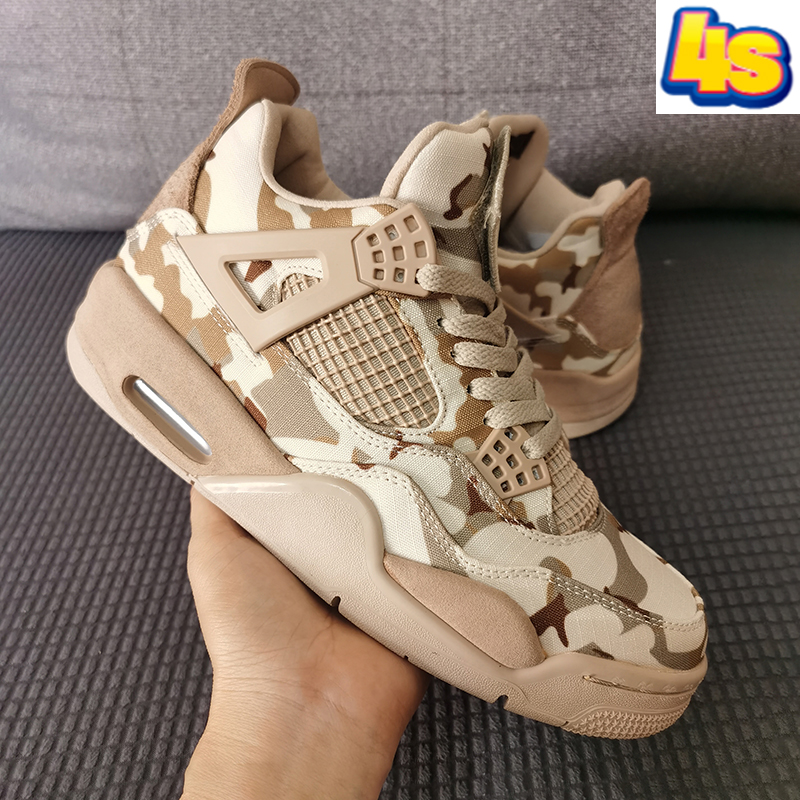 

2022 Top quality 4 4s mens Basketball Shoes Aleali May Camo university blue luxury fashion Designer sneakers men women trainers US 5.5-13, Bubble wrap packaging