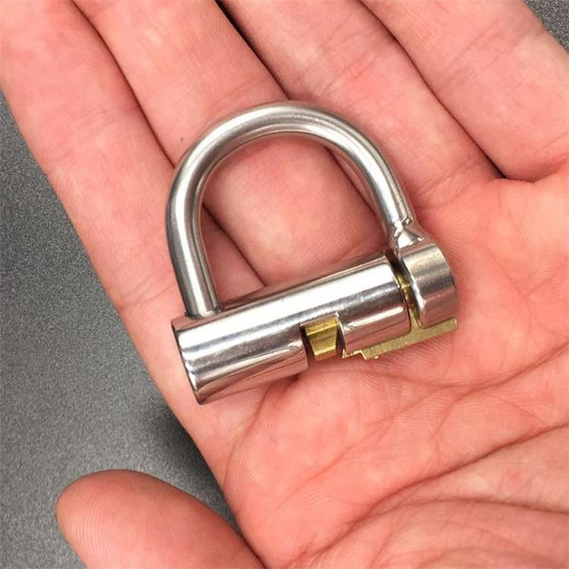 

new arrival stainless steel pa lock prince albert piercing male chastity device glans puncture genital piercing urethral chastity 0221