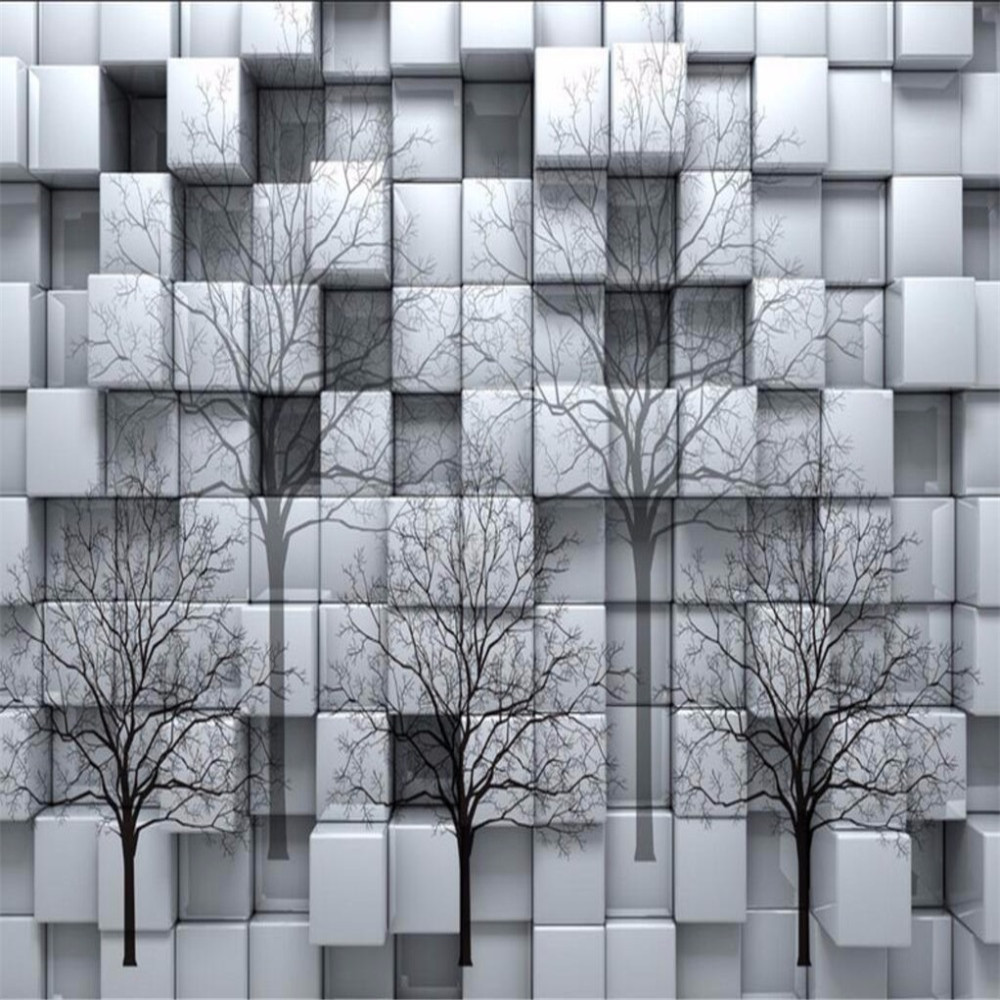 

Custom wallpaper papel de parede 3d woods checkered living room bedroom background wallpaper for walls 3 d wallpaper, Grey