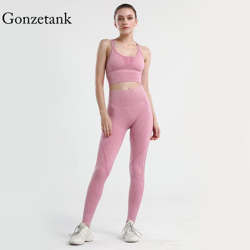 

Seamless Fitness Women Yoga Suit Sweat-absorbent Breathable Sport Set Sports Bra High Waist Legging Gym Outfit, Beige