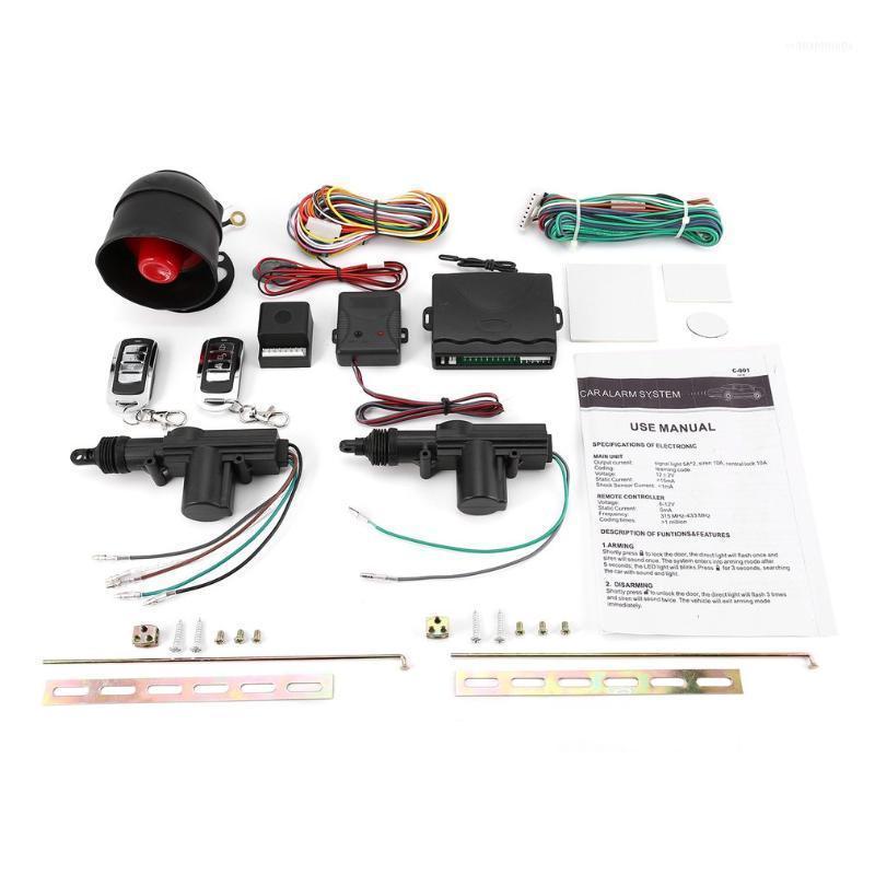 

Alarm & Security Universal Vehicle Remote Central Lock Keyless Entry System 2 Car Door Locking Kit + Anti-theft Tool Set1