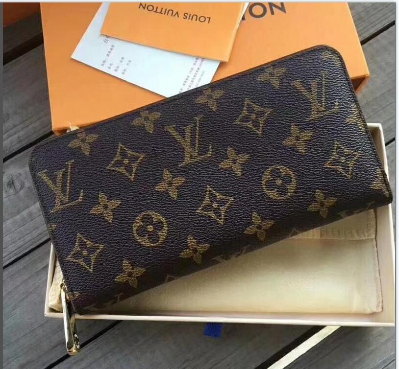 

1-17 LV LOUIS VITTON Leather Bags Women Luxury Wallet Designer Zipper Wallets Fashion Men Zippy Purse Holders Designer Clutch, Red;black