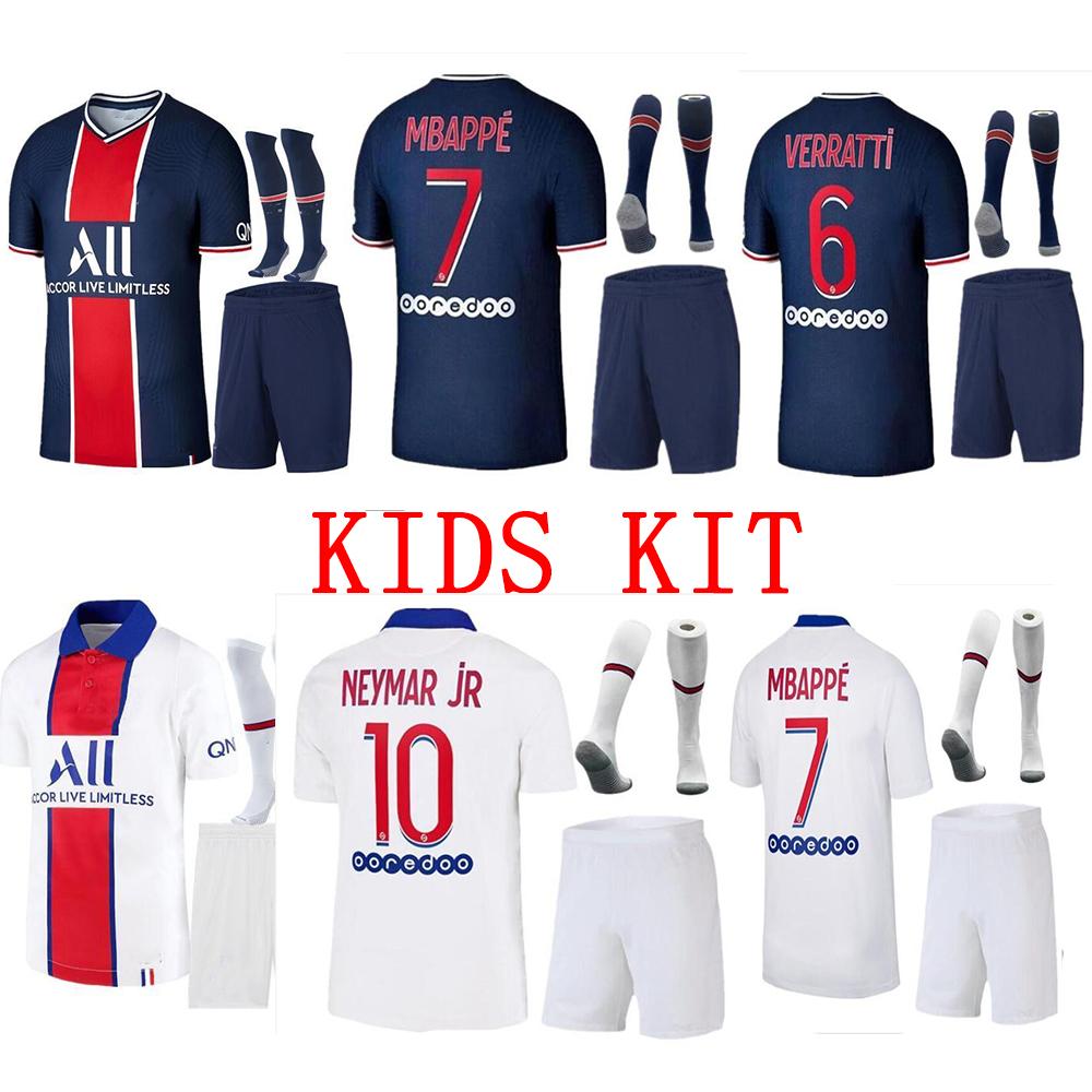 

20 21 Pari soccer jersey Maillots de football shirt 2020 2021 MBAPPE ICARDI MARQUINHOS kids kit sets maillot de foot cavani, Black;yellow
